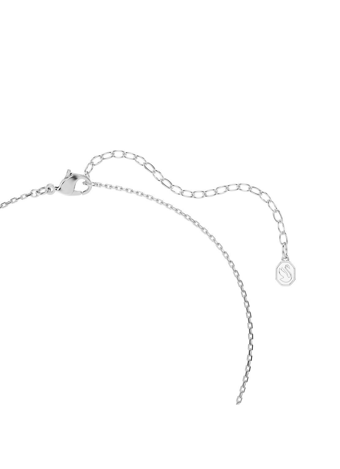 Swarovski Chroma ketting met kristal - detail 3 zilver