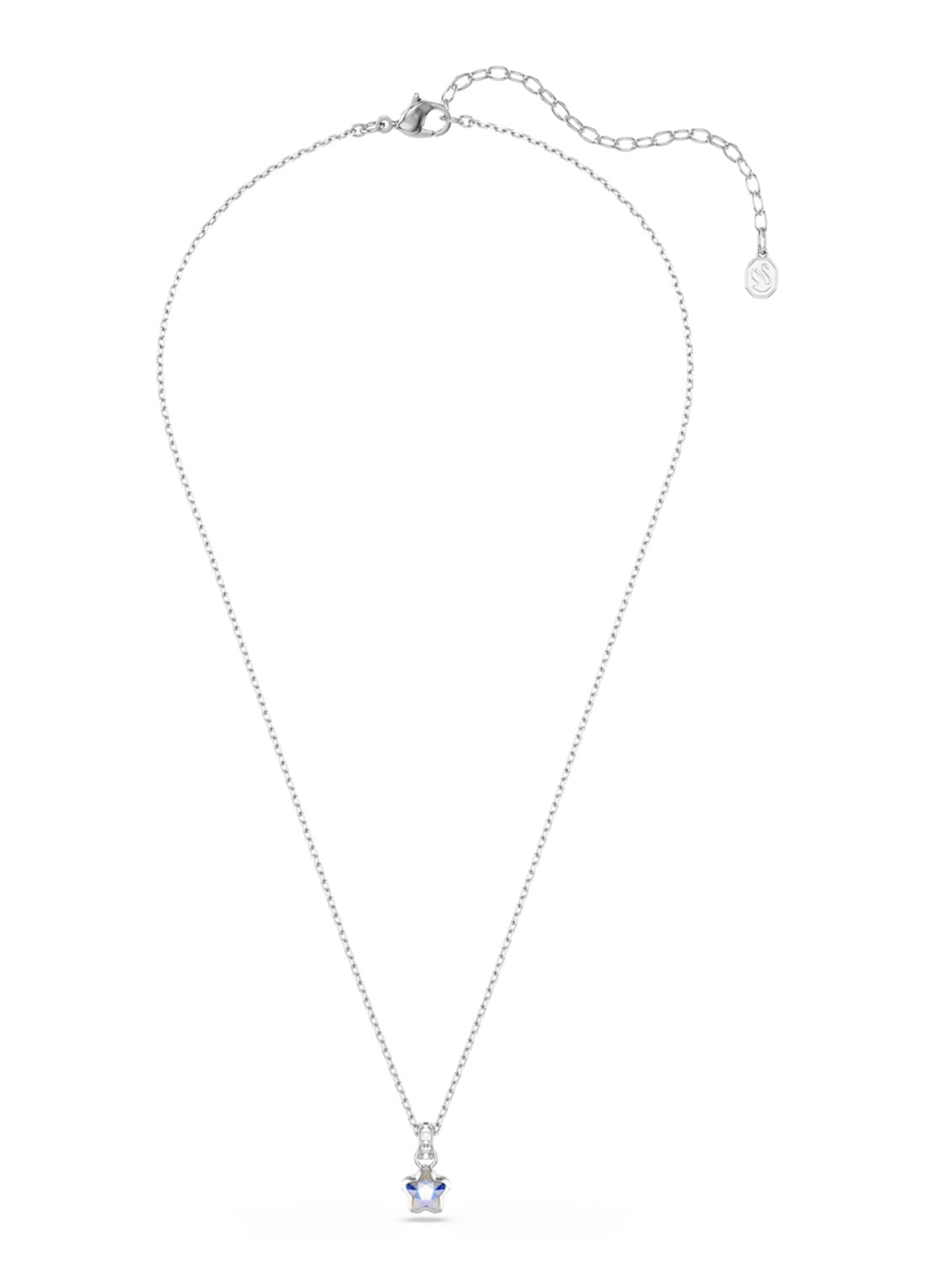 Swarovski Chroma ketting met kristal - detail 2 zilver