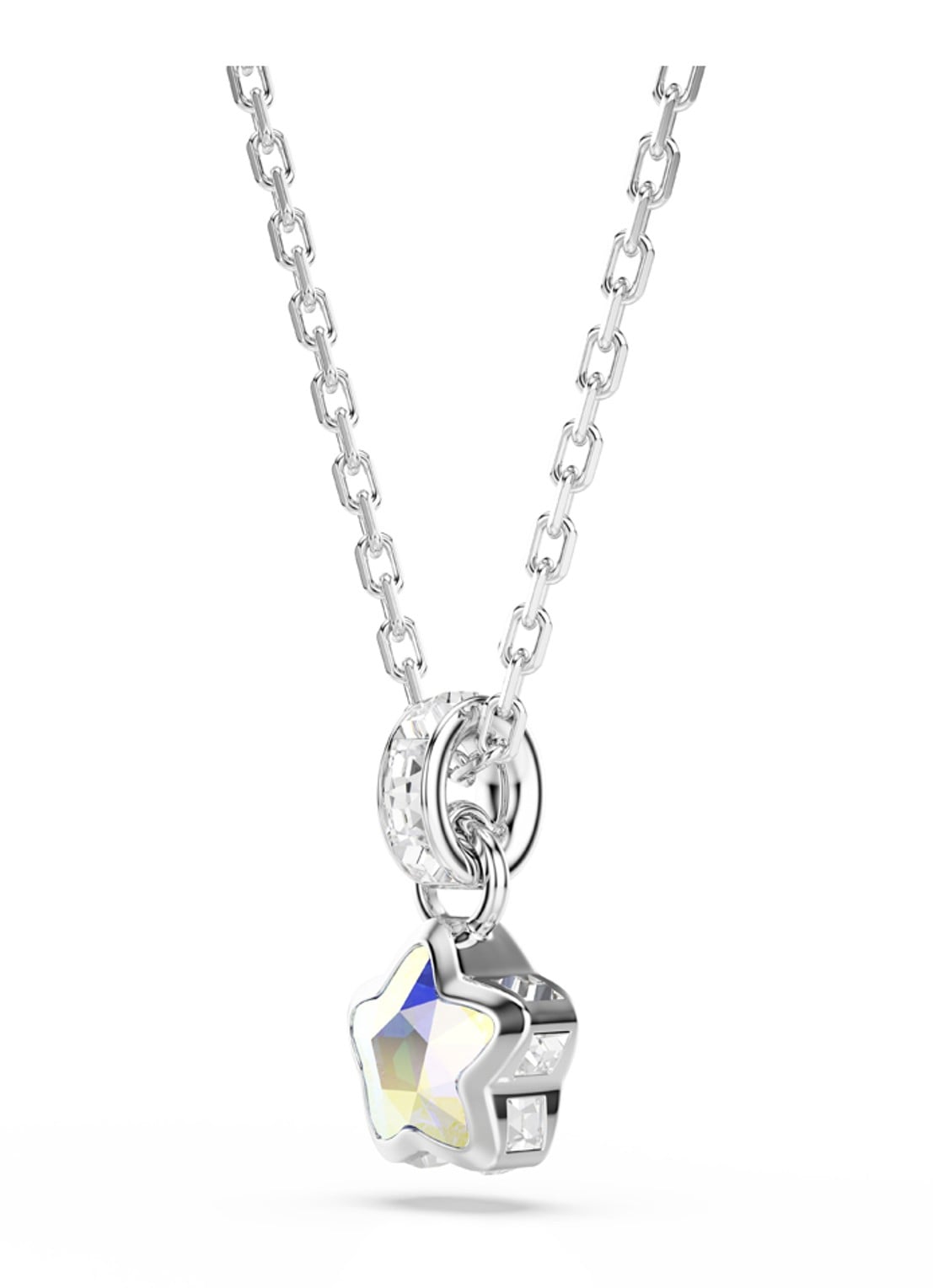 Swarovski Chroma ketting met kristal - detail 3 zilver
