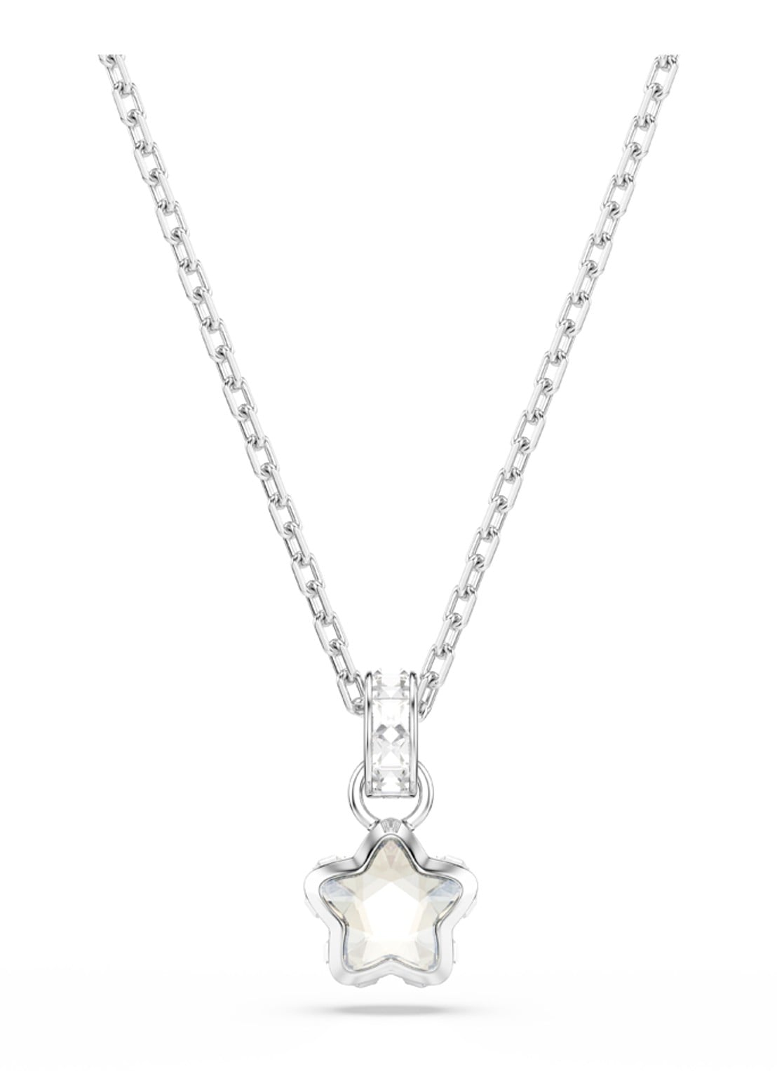Swarovski Chroma ketting met kristal - detail 5 zilver
