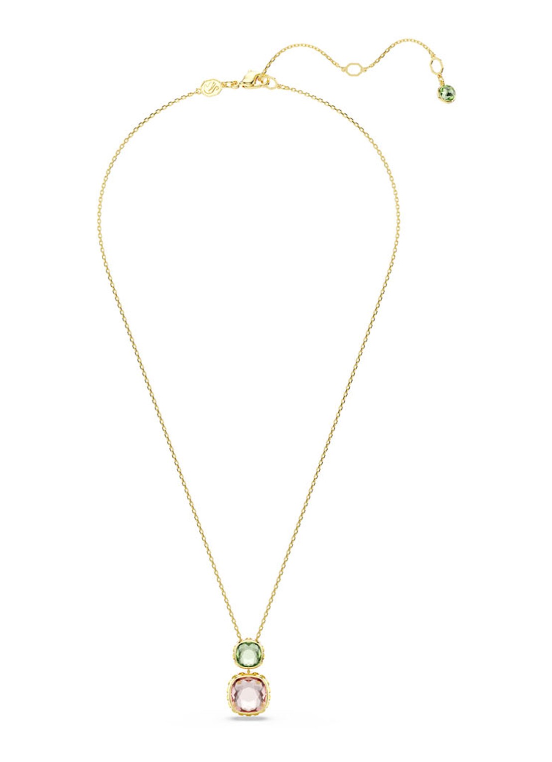 Swarovski Chroma ketting verguld  - detail 2 goud