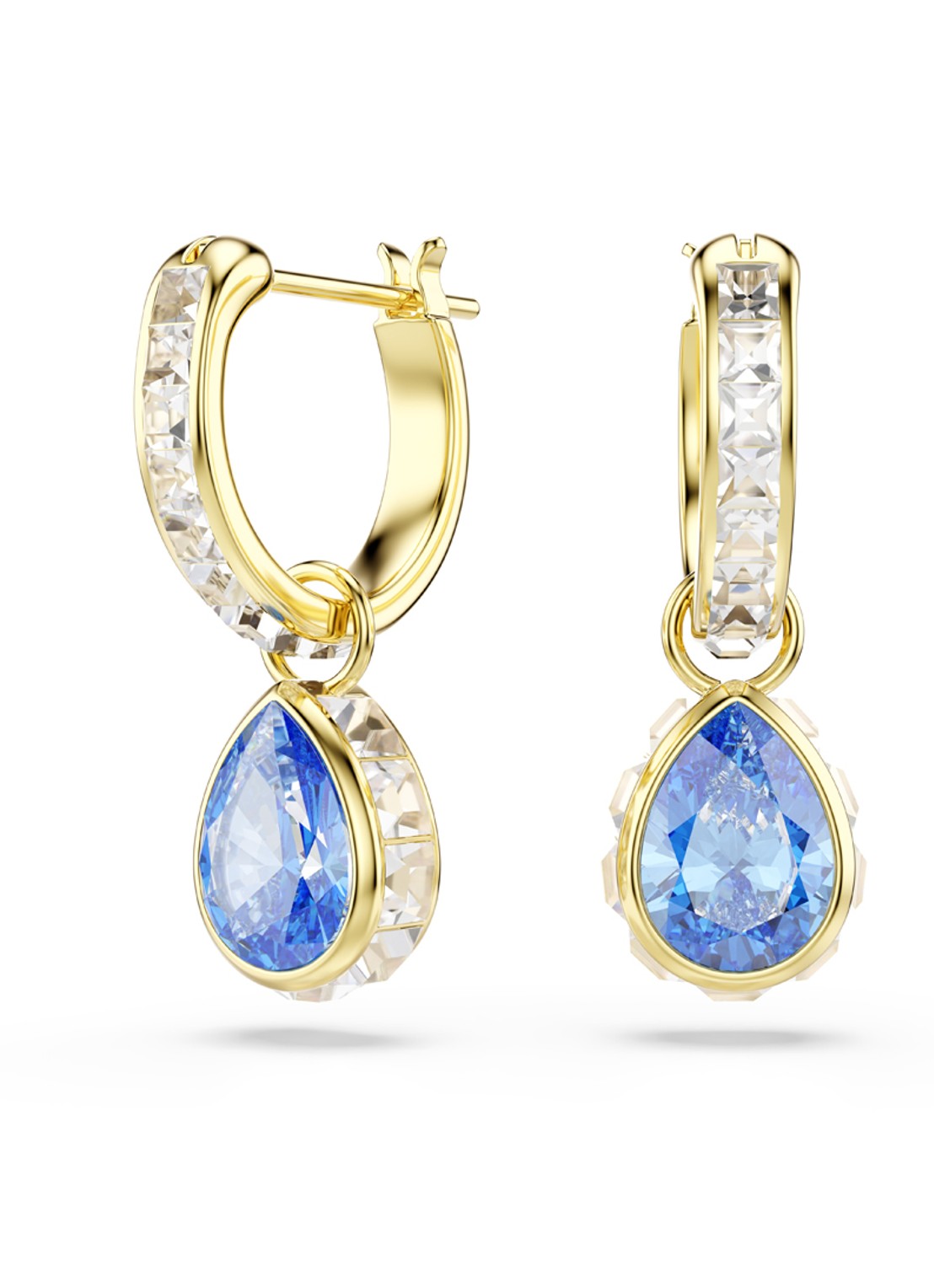 Swarovski Chroma oorringen met kristal - voorkant 4 goud