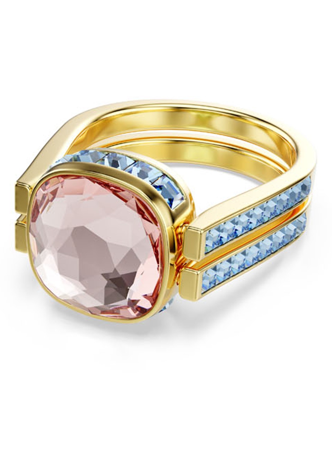 Swarovski Chroma ring verguld 60  - voorkant 6 goud
