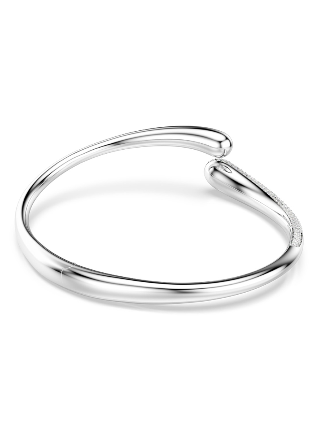 Swarovski Classica bangle met kristal - detail 4 zilver