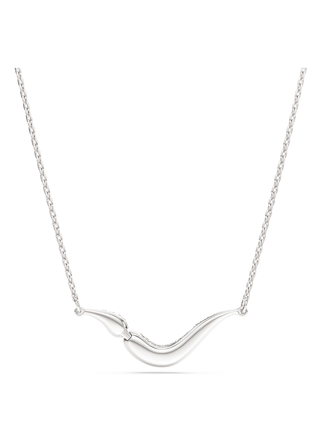 Swarovski Classica ketting met kristal - detail 5 zilver
