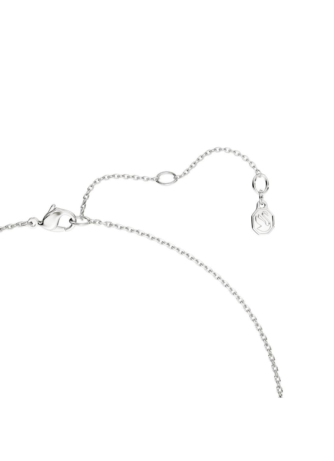 Swarovski Classica ketting met kristal  - detail 3 zilver