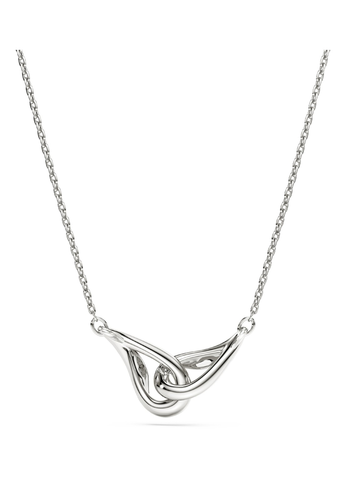 Swarovski Classica ketting met kristal  - detail 4 zilver