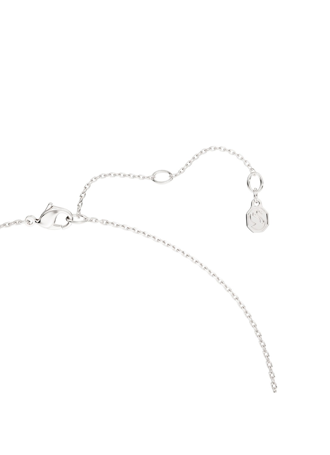 Swarovski Classica ketting met kristal - detail 3 zilver