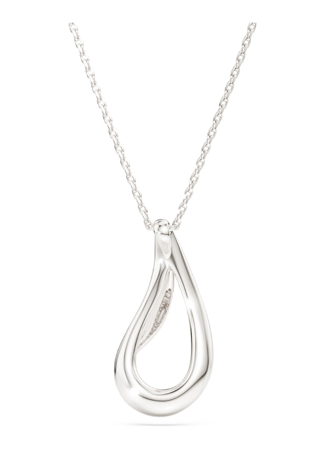 Swarovski Classica ketting met kristal - detail 4 zilver