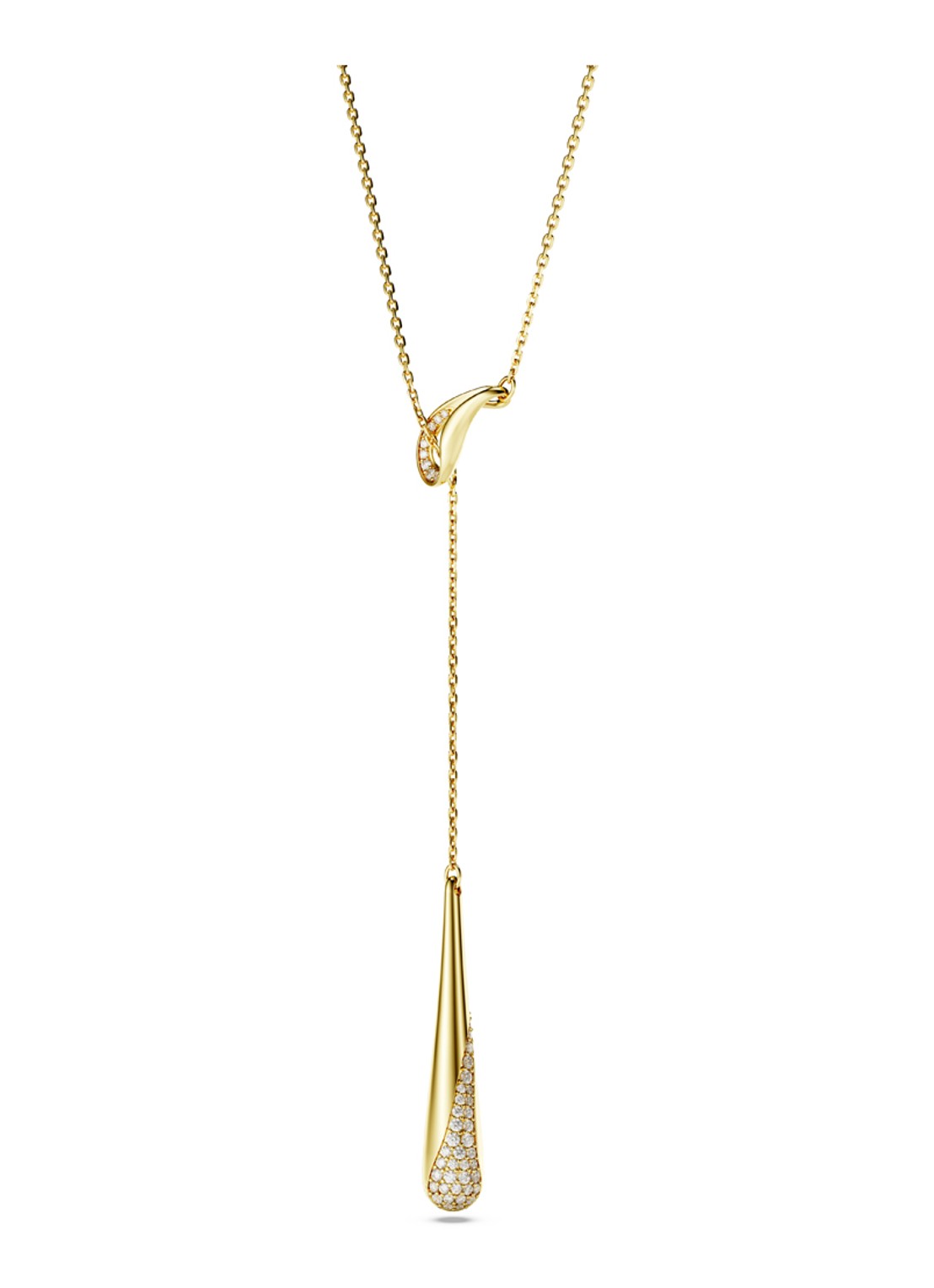 Swarovski Classica ketting verguld - detail 2 goud