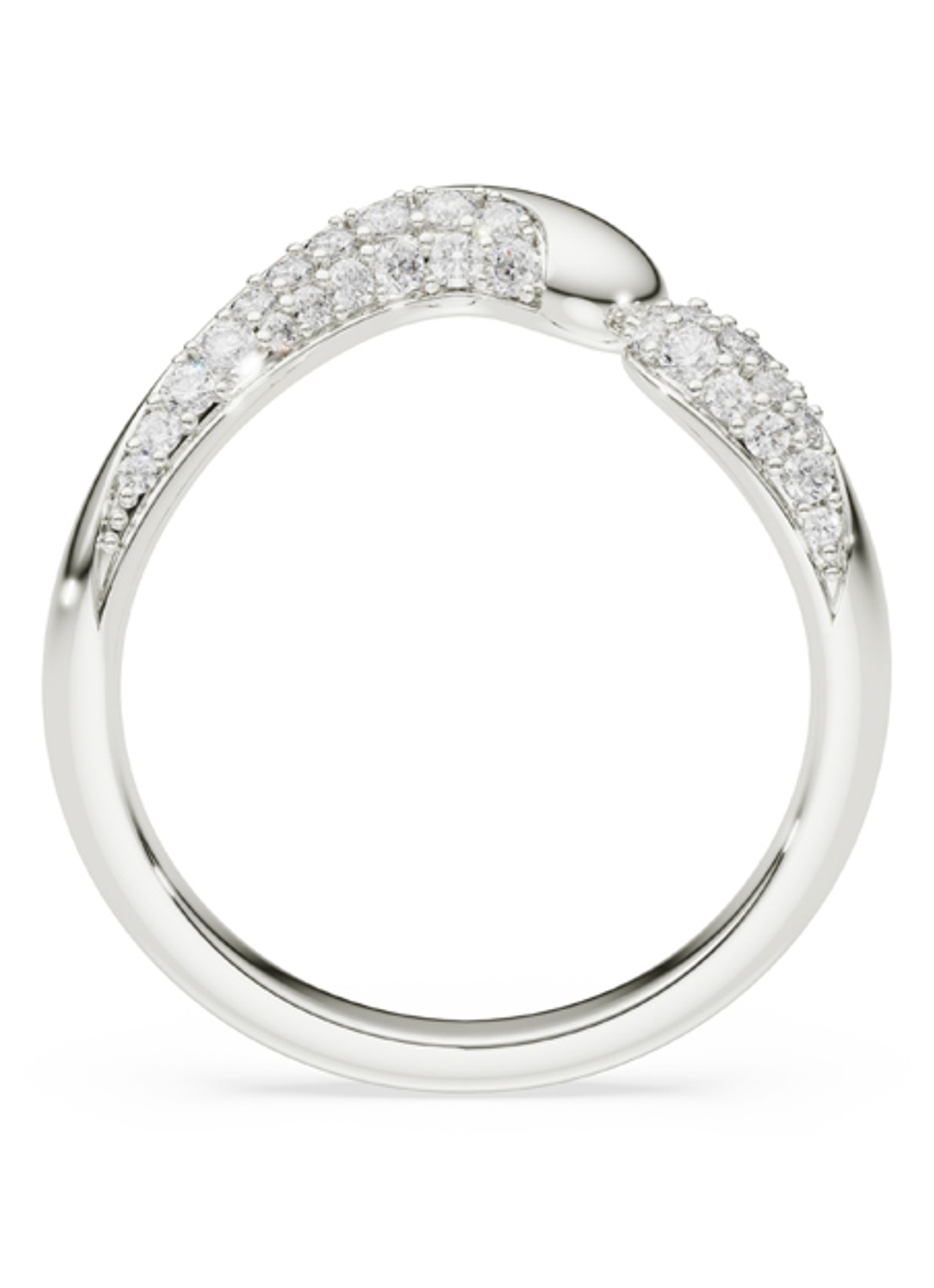 Swarovski Classica ring met kristal 52 - detail 2 zilver