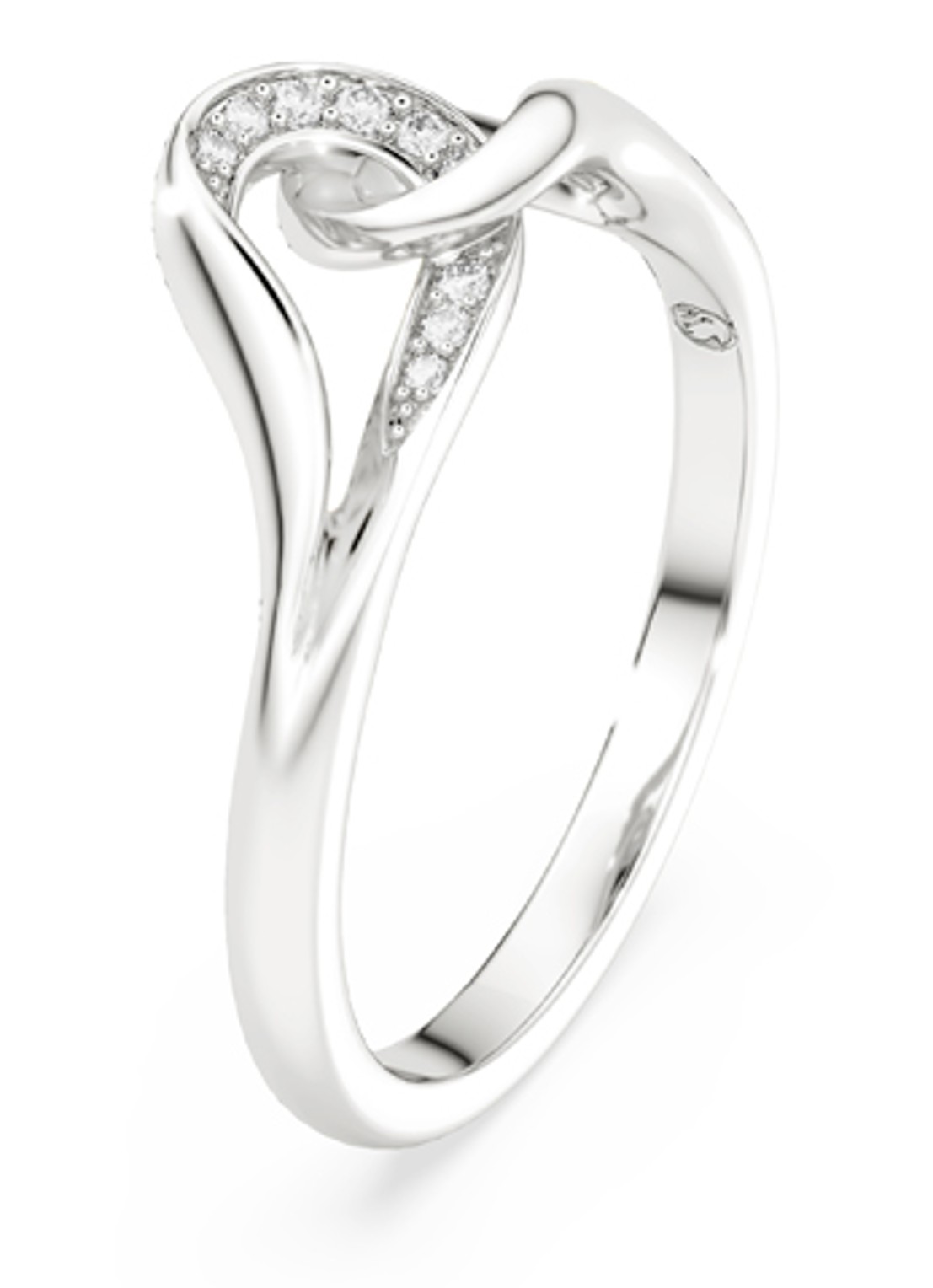 Swarovski Classica ring met kristal 55 - detail 2 zilver