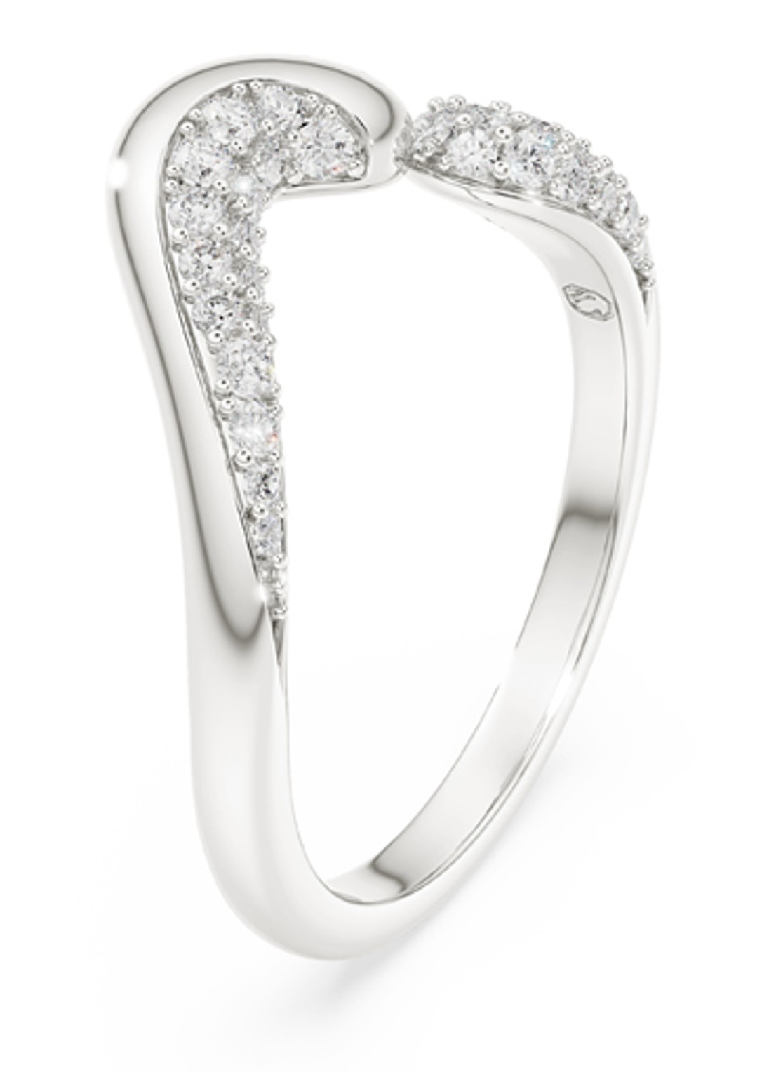Swarovski Classica ring met kristal 58 - detail 2 zilver