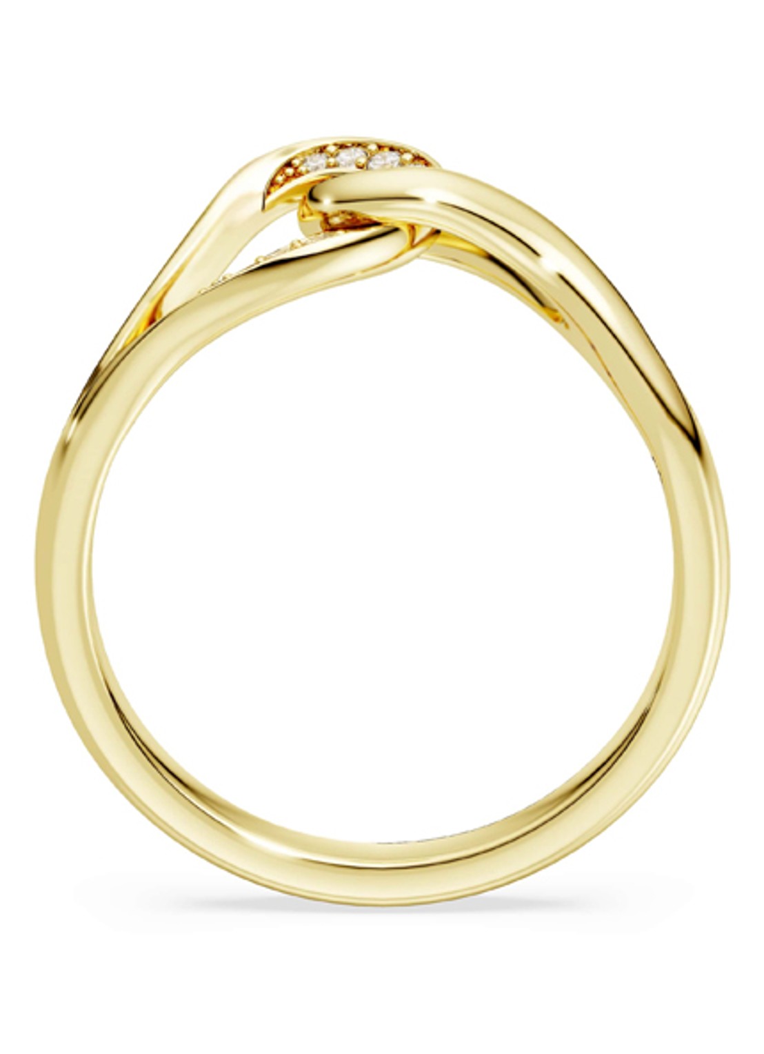 Swarovski Classica ring verguld 52 - detail 2 goud