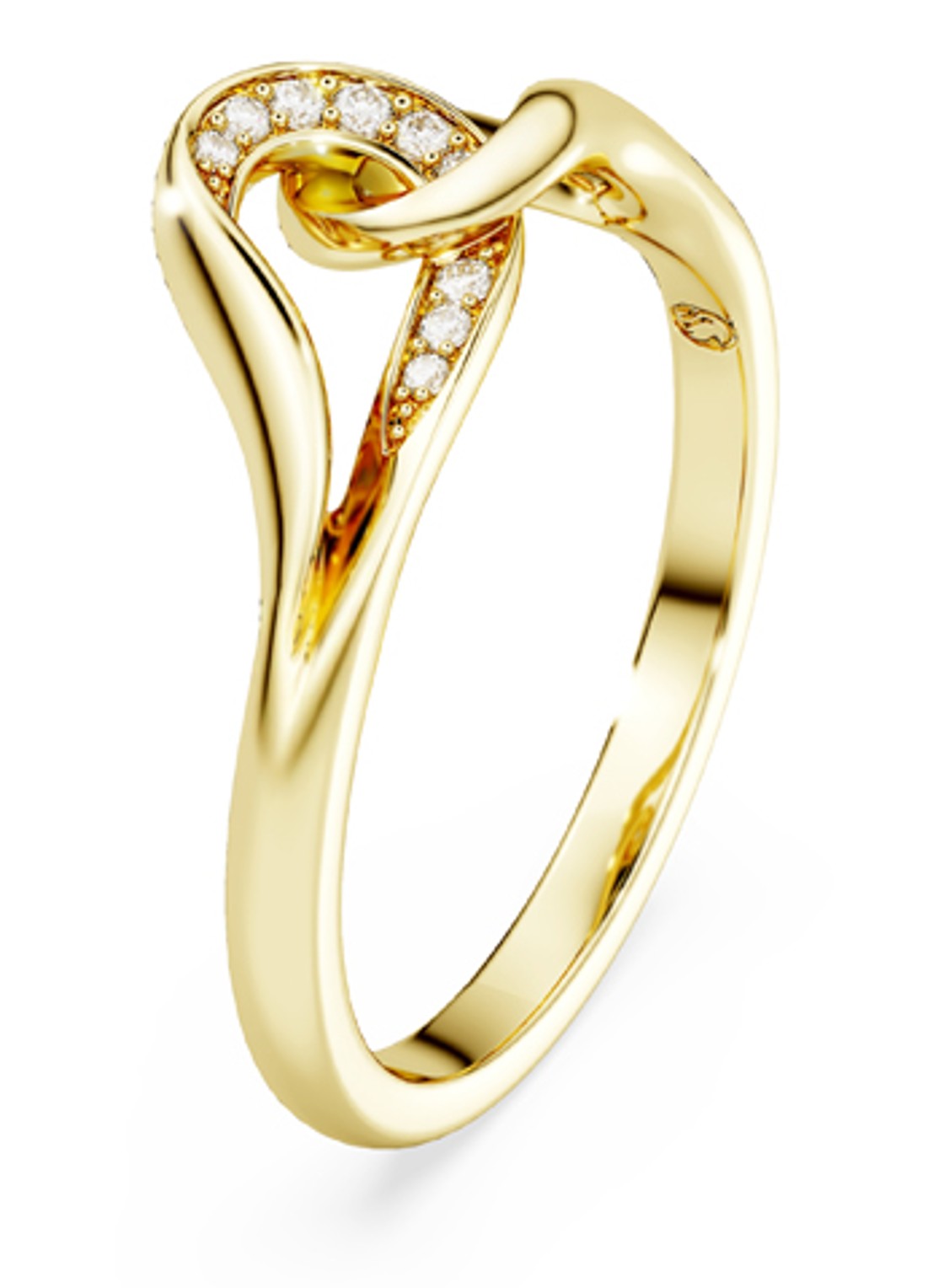 Swarovski Classica ring verguld 58 - detail 2 goud