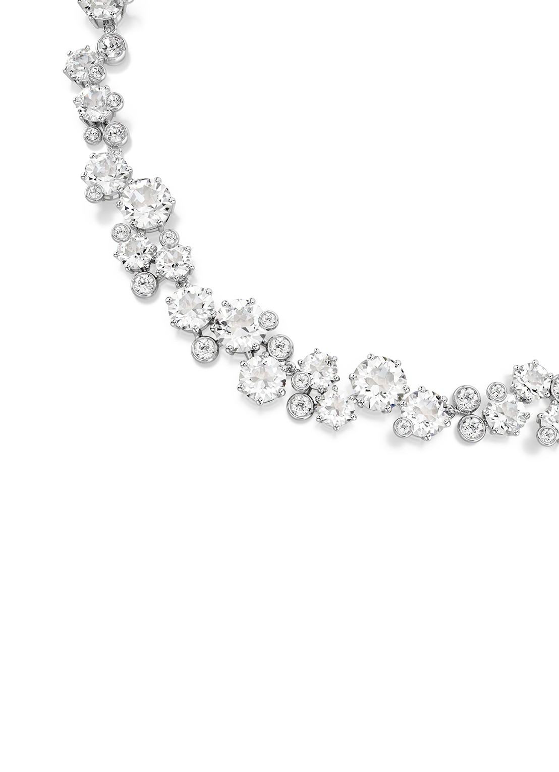 Swarovski Constella ketting met kristal - detail 5 zilver