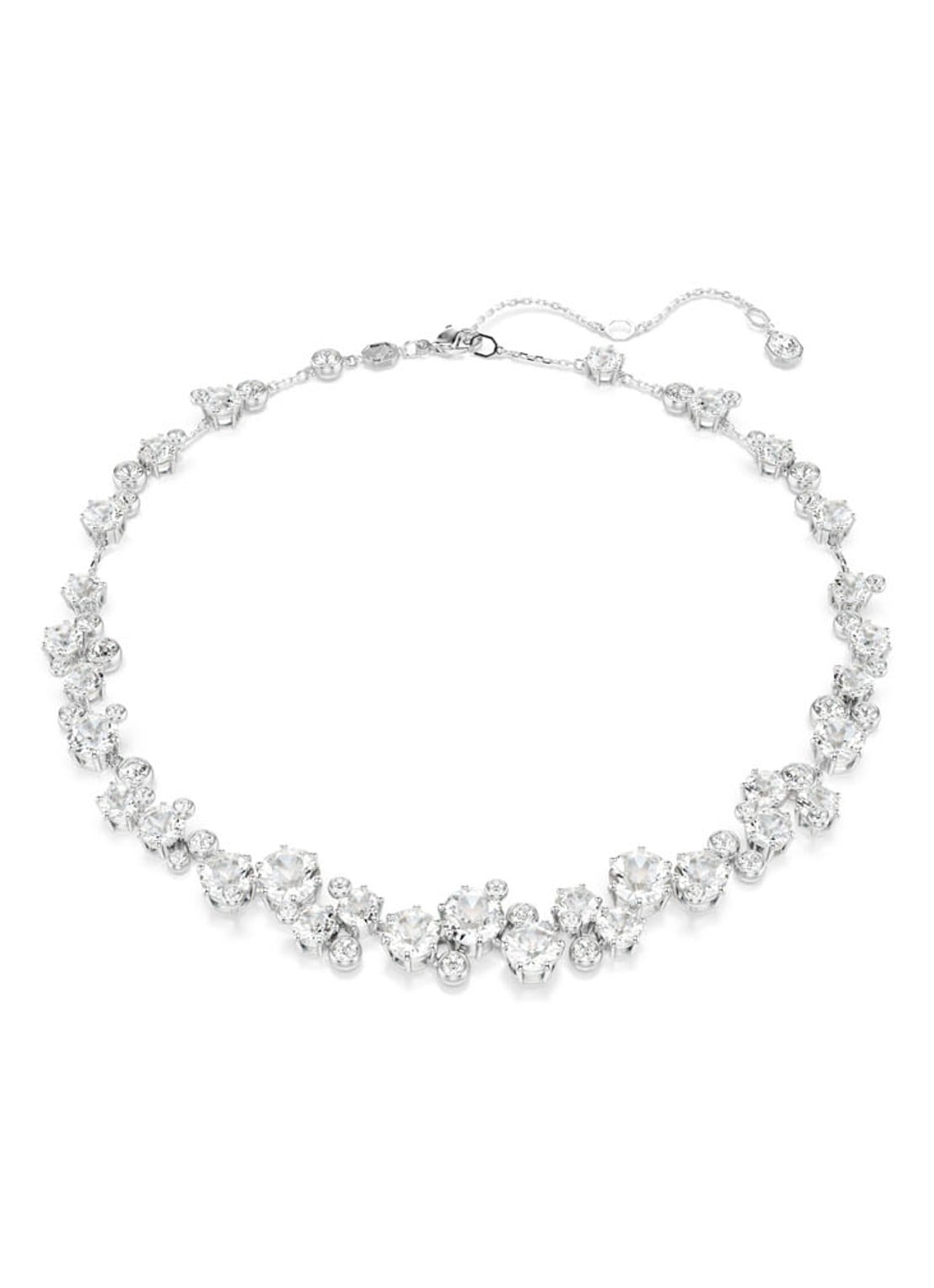 Swarovski Constella ketting met kristal - voorkant zilver