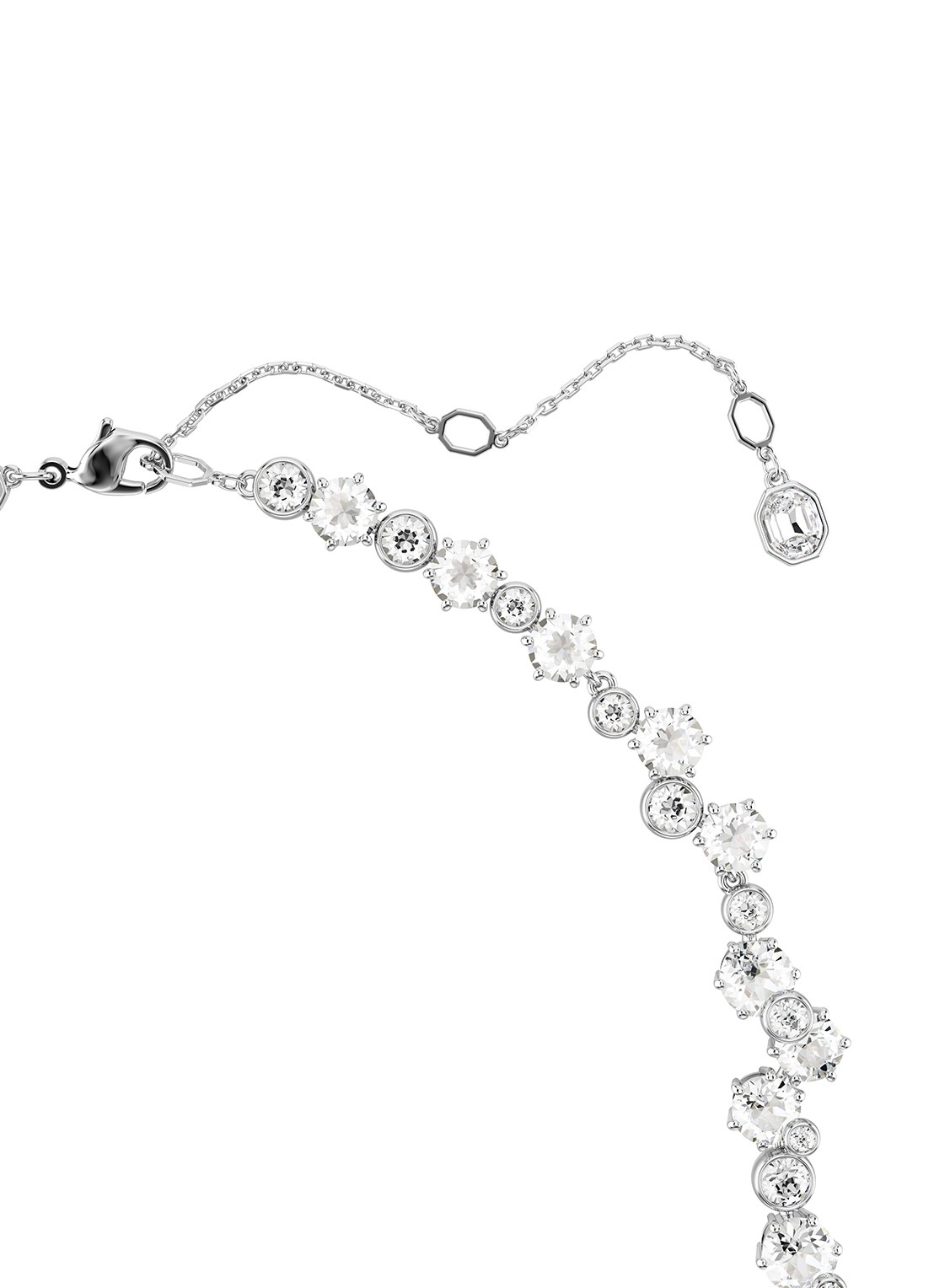 Swarovski Constella ketting met kristal - detail 4 zilver