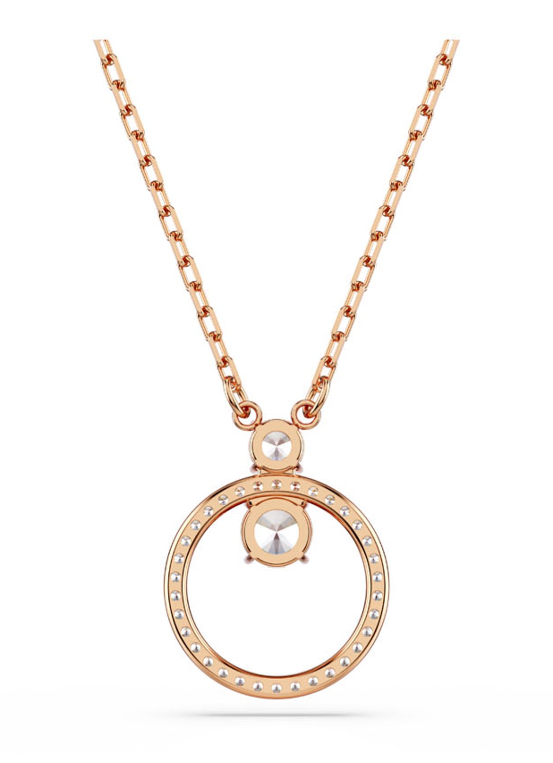 Swarovski Constella ketting met zirkonia - detail 4 roségoud