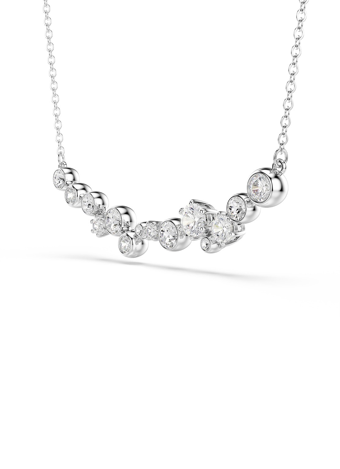 Swarovski Constella ketting met zirkonia - detail 2 zilver