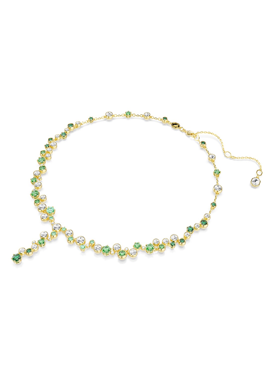 Swarovski Constella ketting met zirkonia - detail goud
