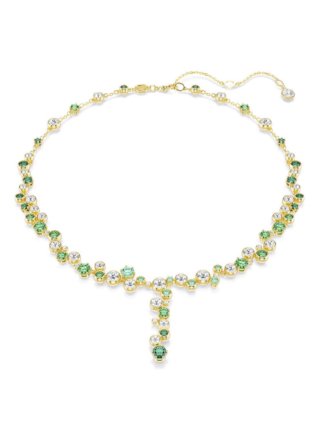 Swarovski Constella ketting met zirkonia - voorkant 5 goud