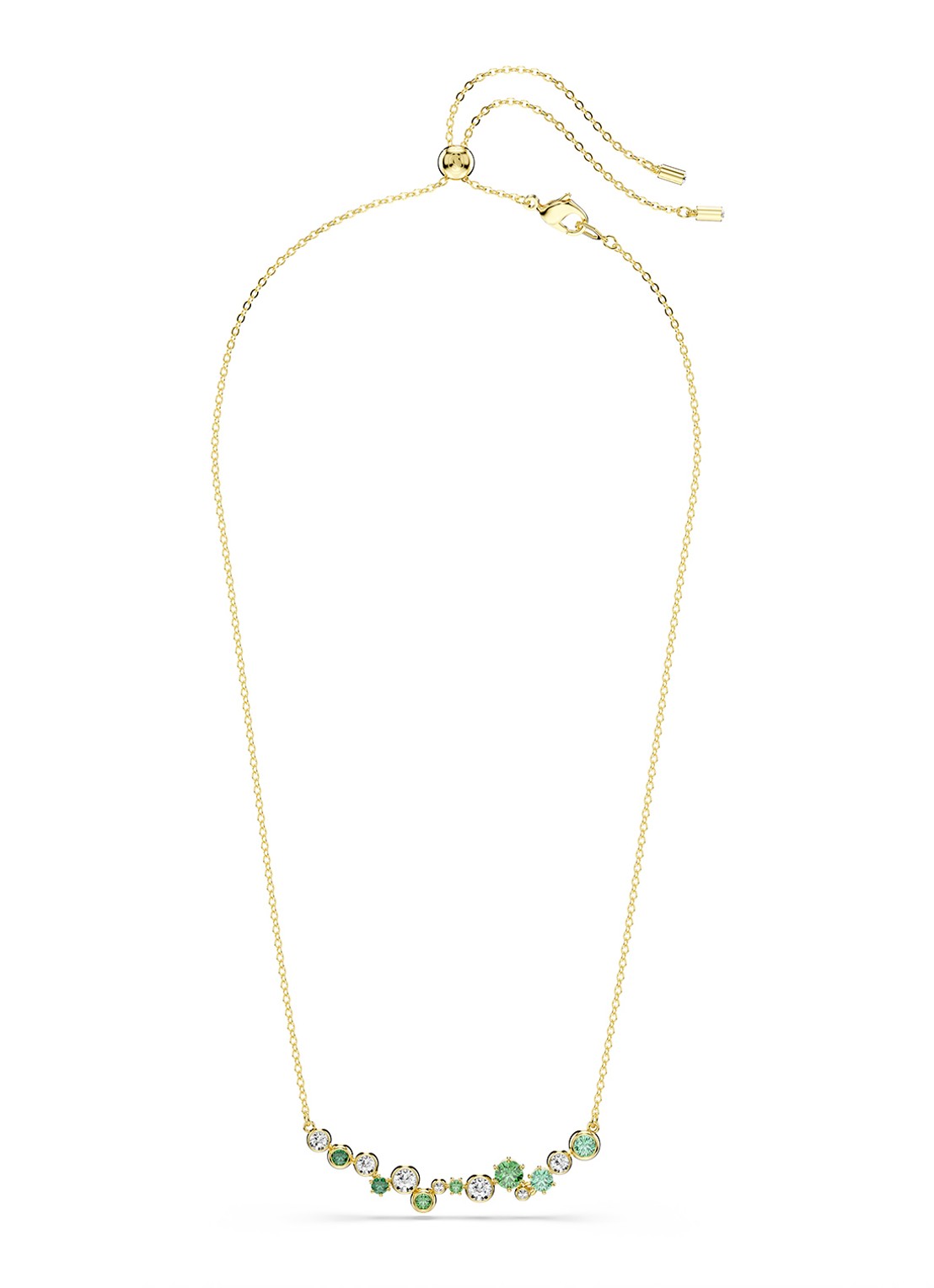 Swarovski Constella ketting met zirkonia - detail goud
