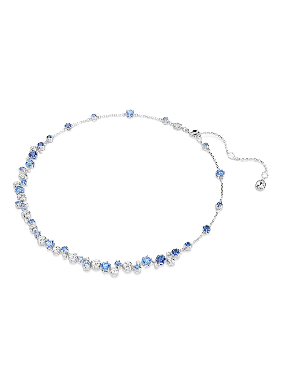 Swarovski Constella ketting met zirkonia - detail zilver