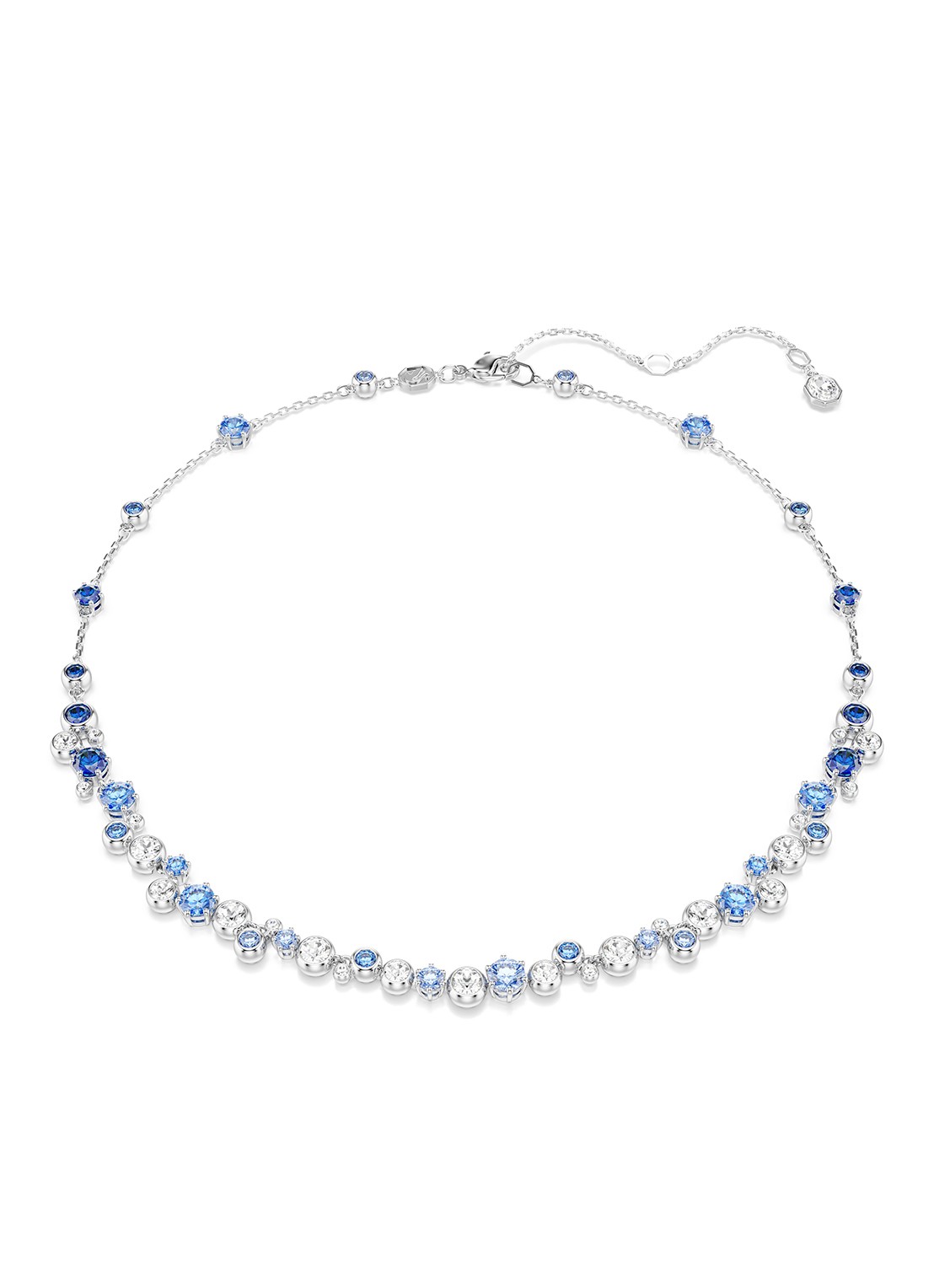 Swarovski Constella ketting met zirkonia - voorkant 5 zilver