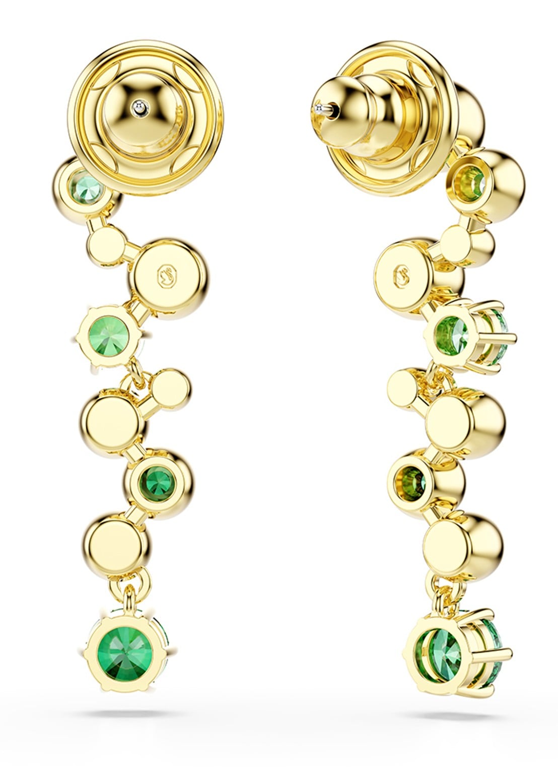 Swarovski Constella oorhangers met zirkonia - detail 3 goud