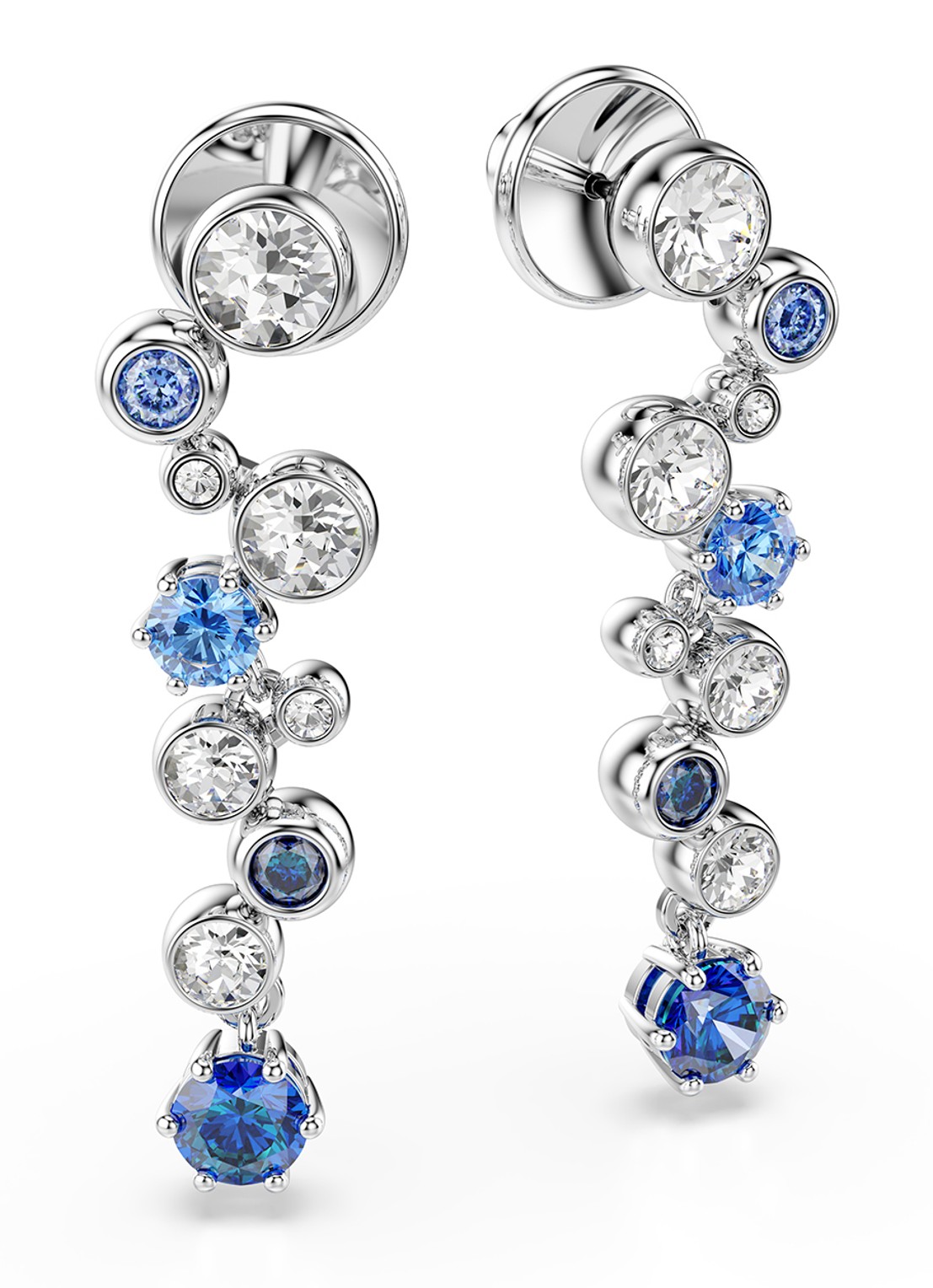 Swarovski Constella oorstekers met zirkonia - detail 2 zilver