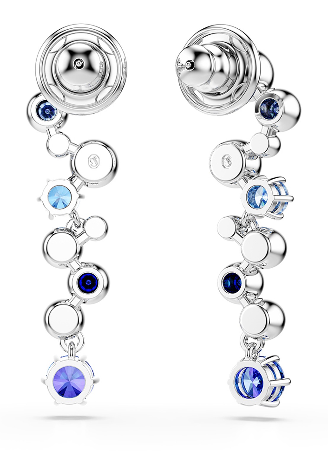 Swarovski Constella oorstekers met zirkonia - detail 3 zilver