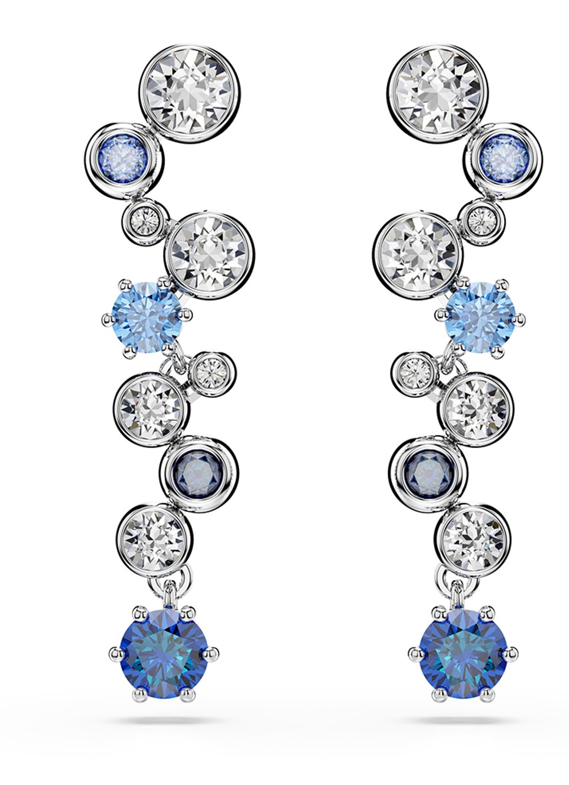 Swarovski Constella oorstekers met zirkonia - voorkant 4 zilver