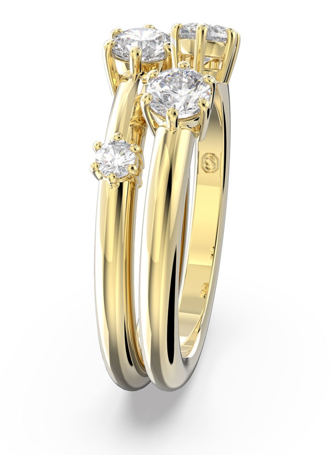Swarovski Constella ring met kristal - detail 2 goud