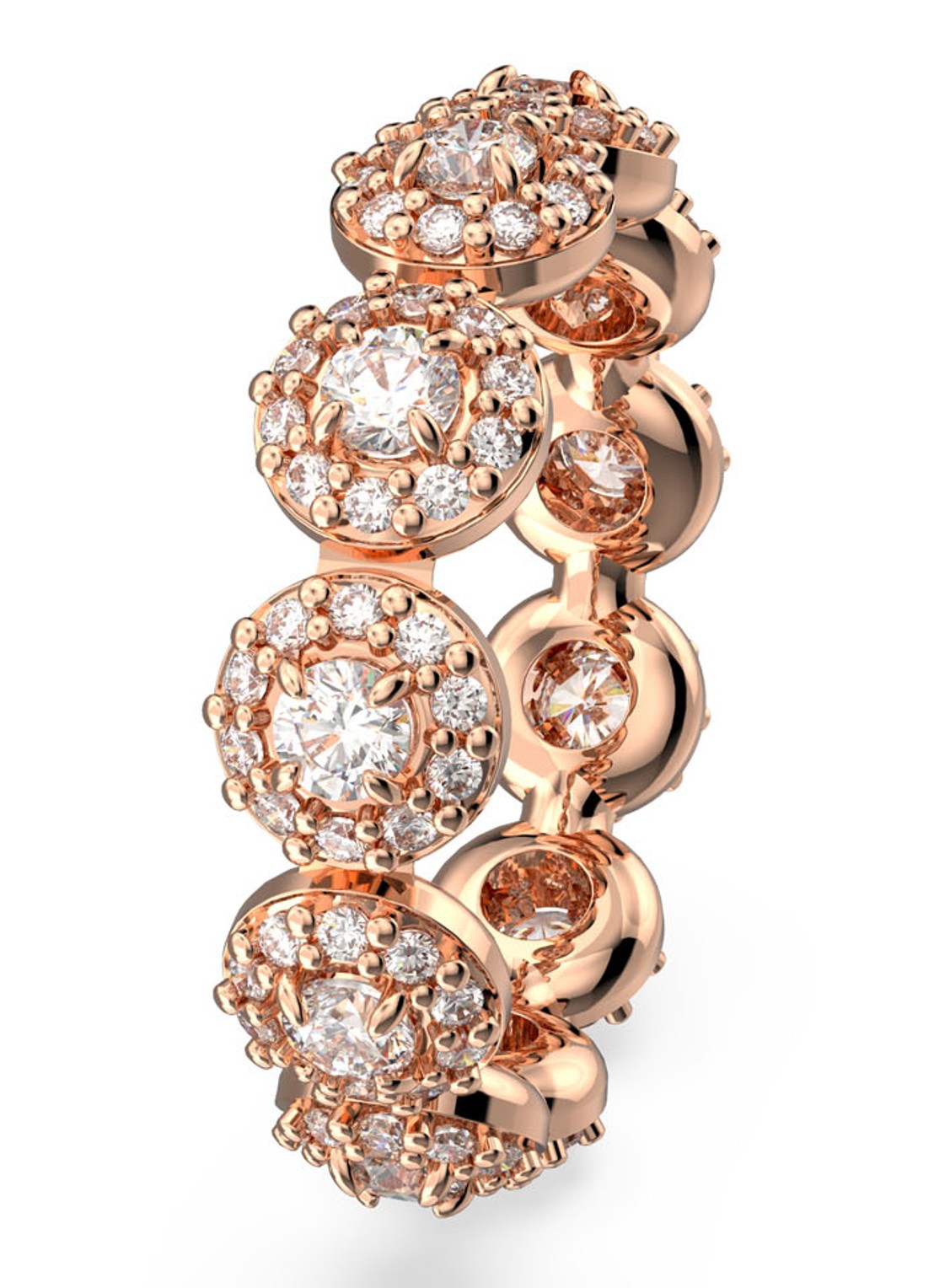 Swarovski Constella ring met kristal - detail 5 roségoud