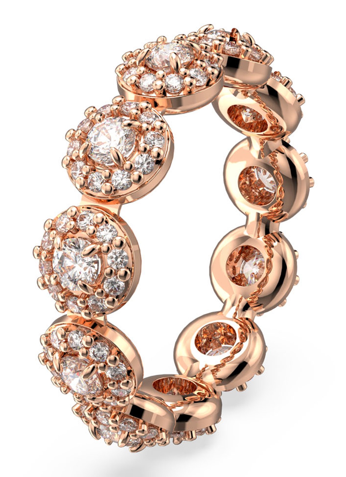Swarovski Constella ring met kristal - detail 6 roségoud