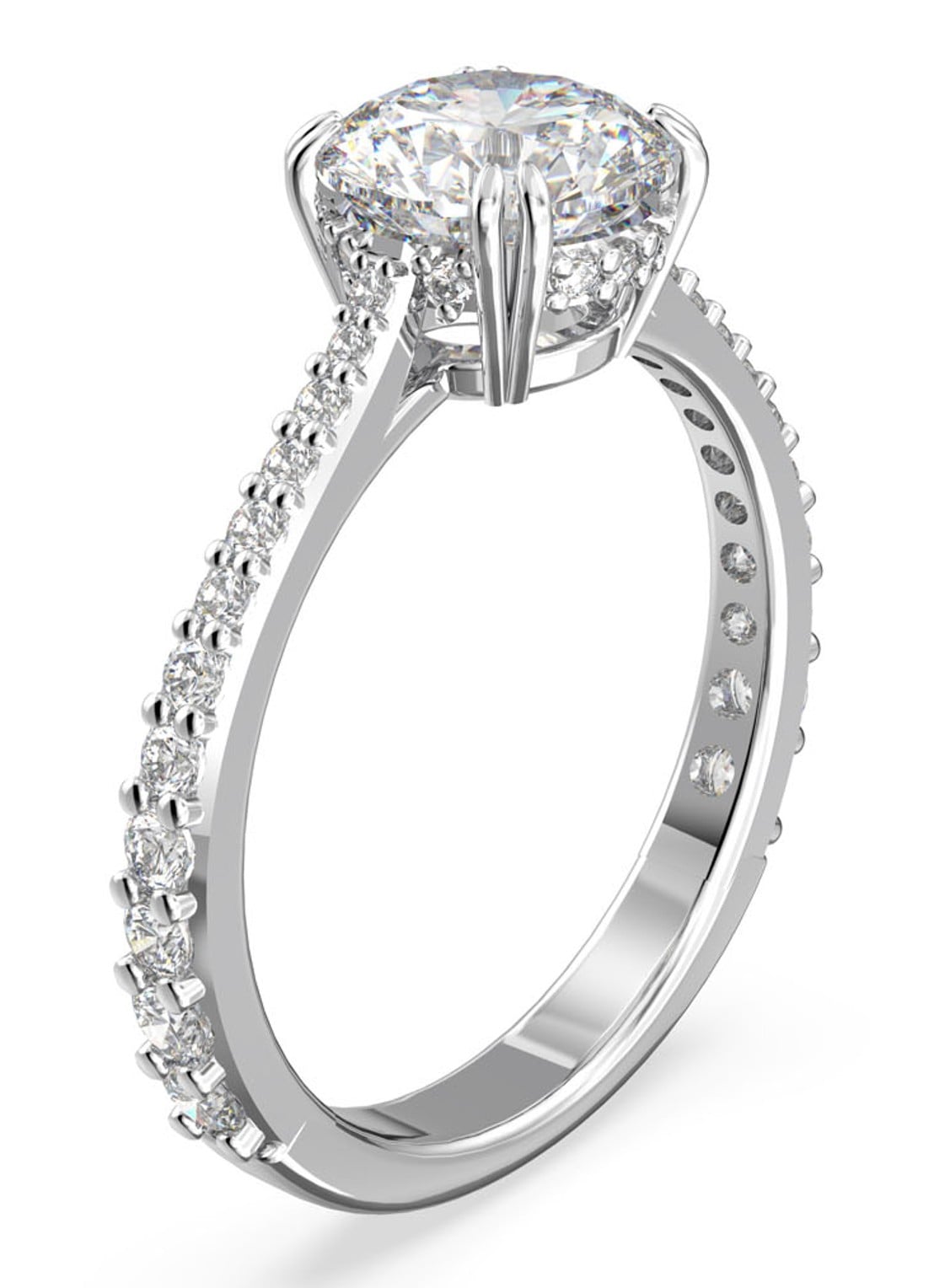 Swarovski Constella ring met kristal - detail zilver