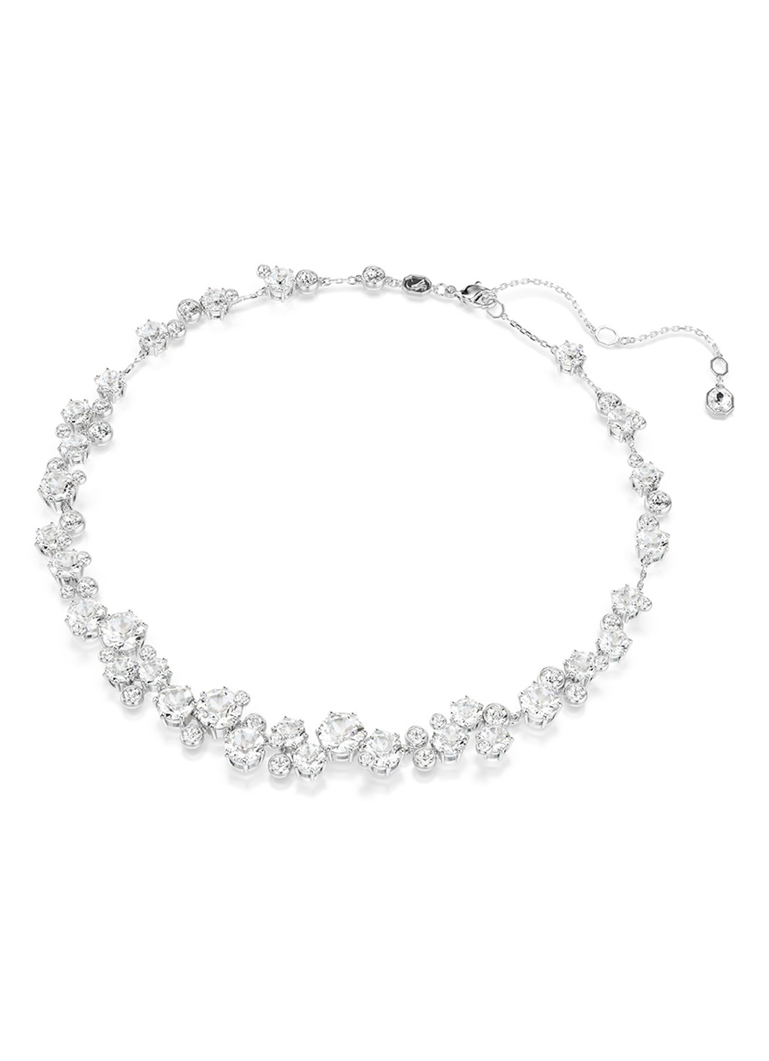 Swarovski Constella set van ketting, armband en oorstekers met kristal - detail 2 zilver