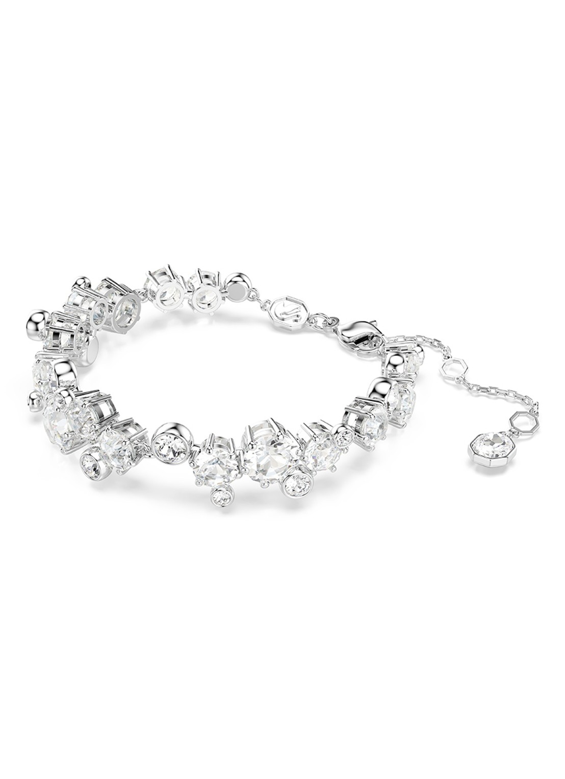 Swarovski Constella set van ketting, armband en oorstekers met kristal - detail 5 zilver