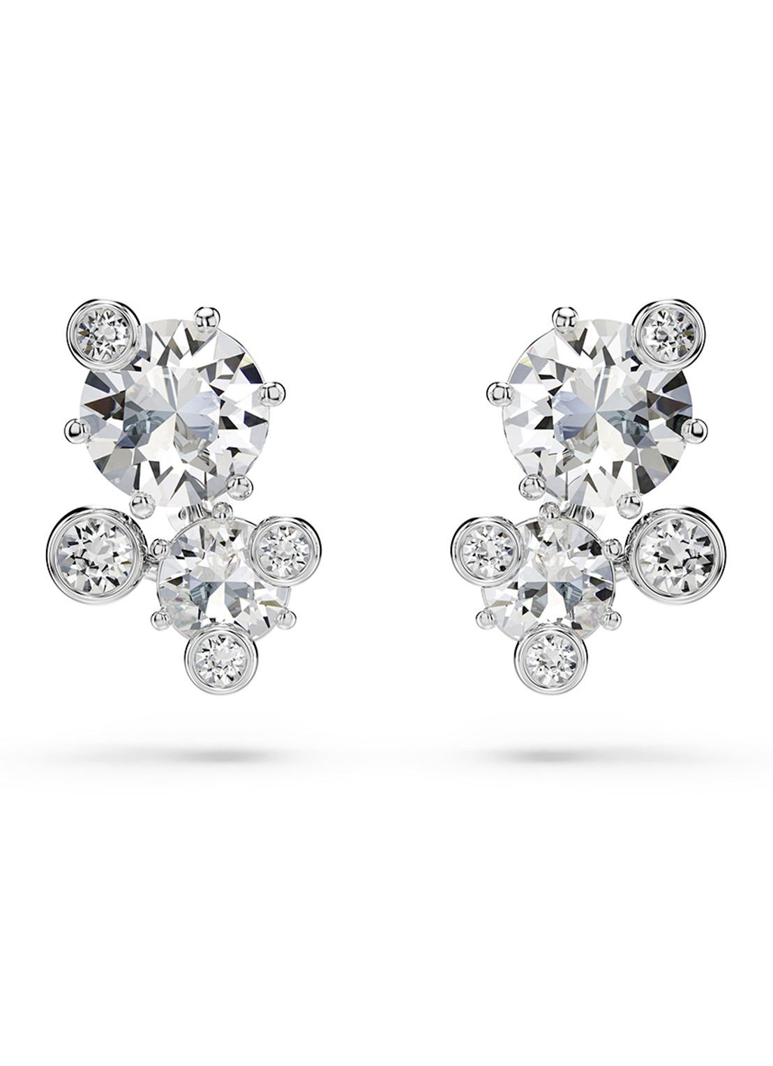 Swarovski Constella set van ketting, armband en oorstekers met kristal - detail 6 zilver
