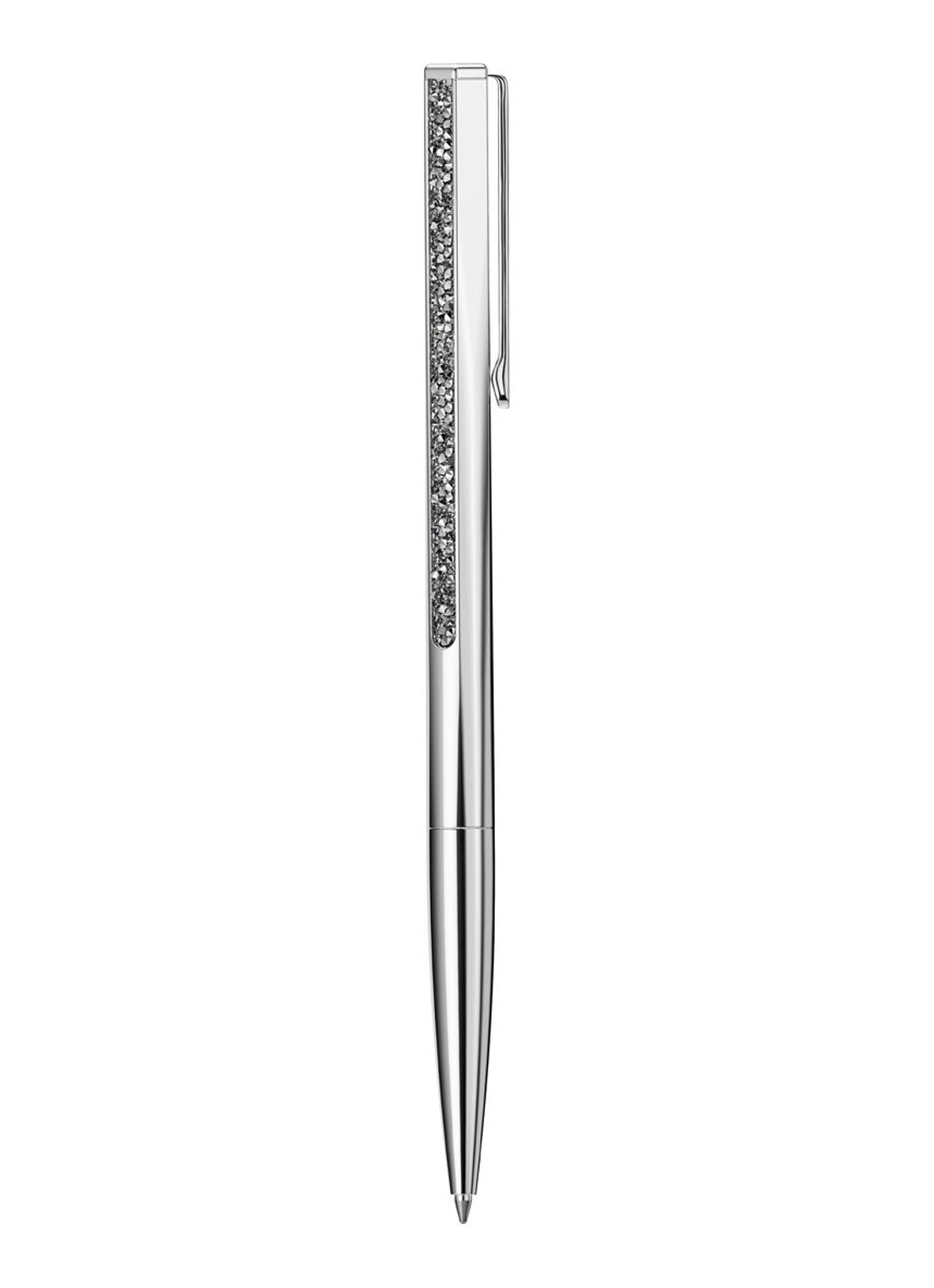 Swarovski Crystal Shimmer pen met kristal - detail 2 zilver