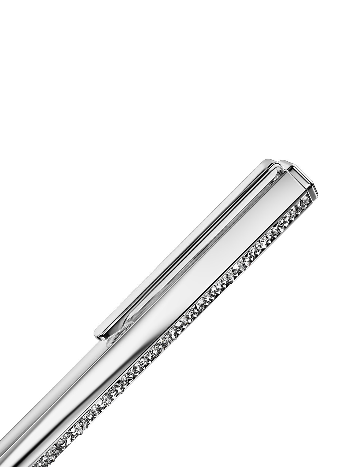 Swarovski Crystal Shimmer pen met kristal - detail 3 zilver