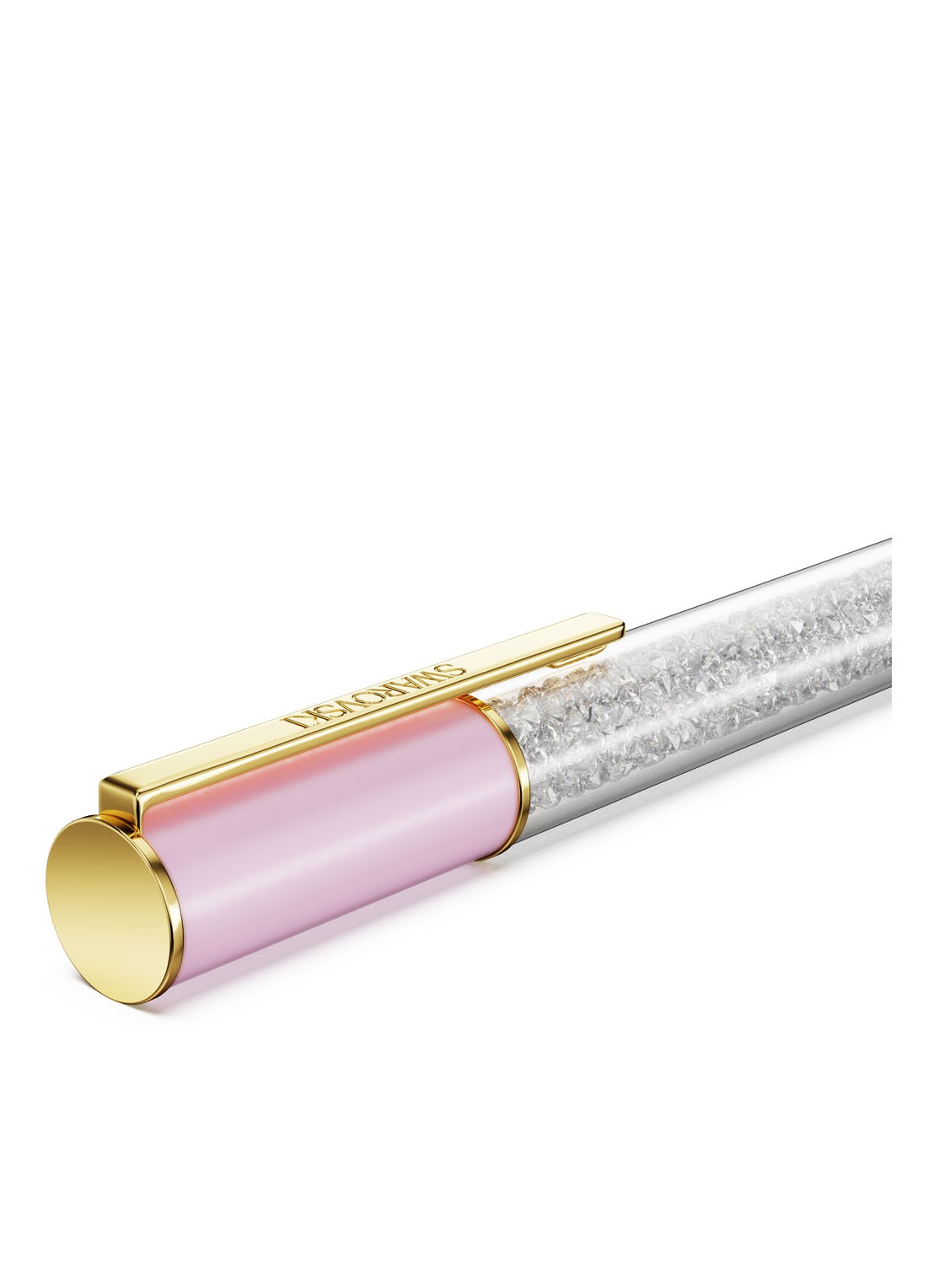 Swarovski Crystalline Lustre pen met kristal - detail 4 lichtroze