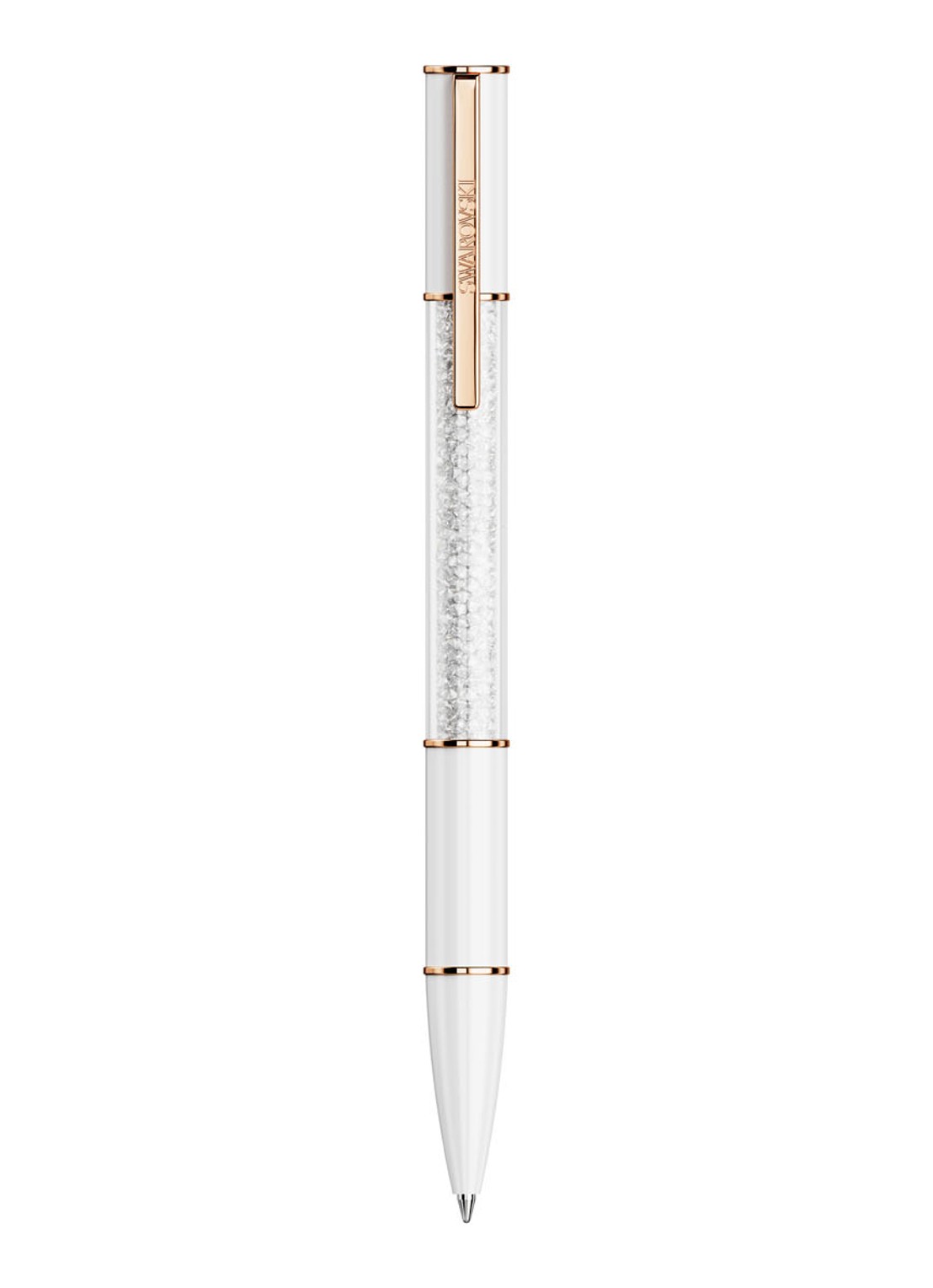 Swarovski Crystalline Lustre pen met kristal - detail 2 zilver