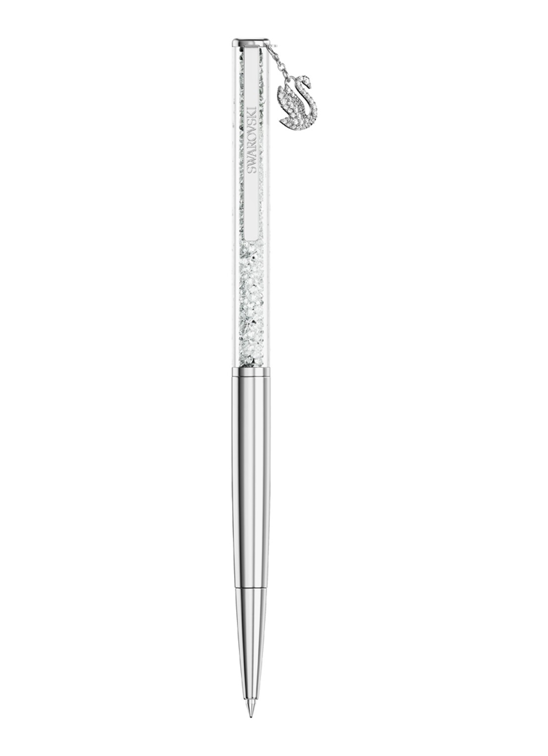 Swarovski Crystalline pen met Swarovski kristal - detail zilver