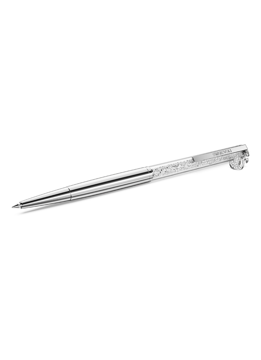 Swarovski Crystalline pen met Swarovski kristal - voorkant 4 zilver