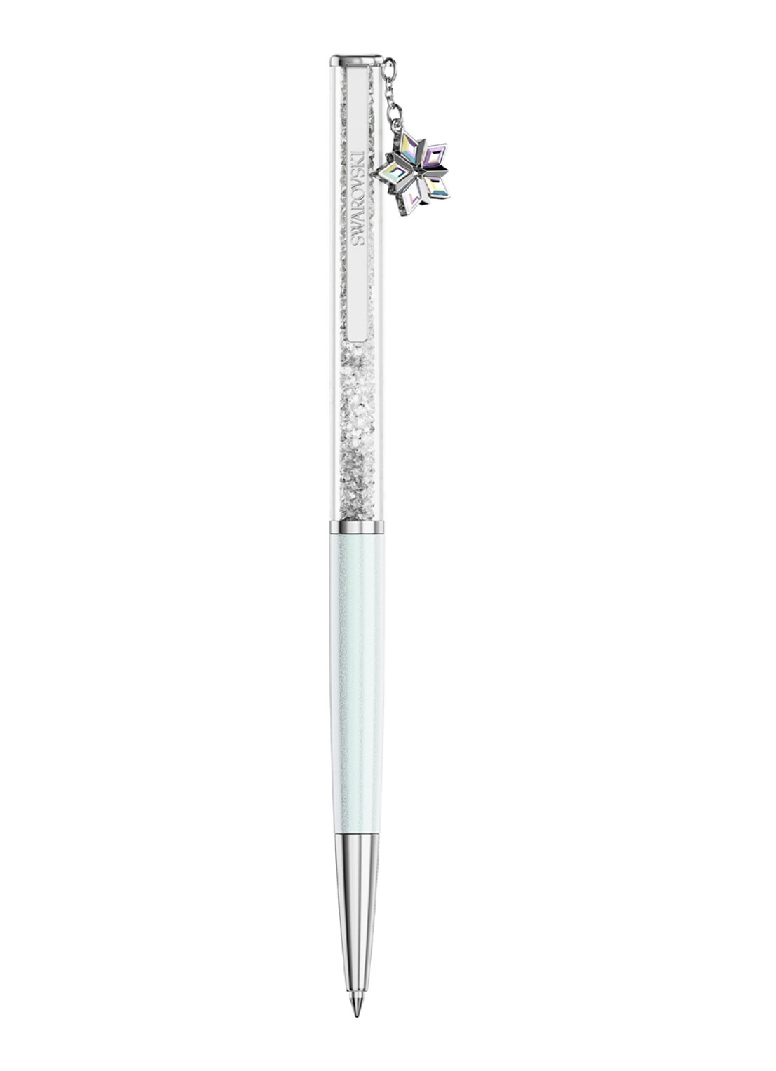 Swarovski Crystalline pen met Swarovski kristal - detail zilver