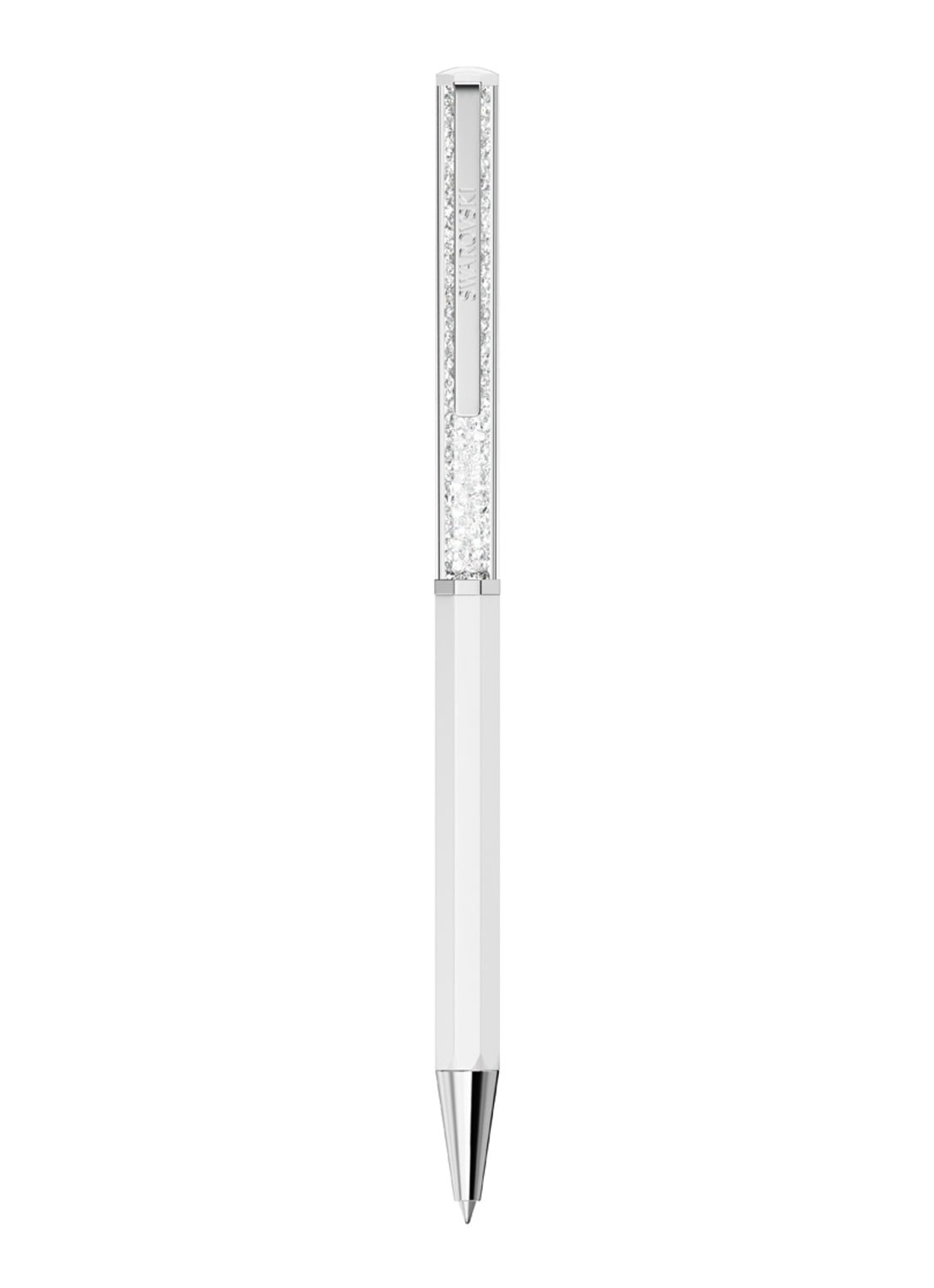 Swarovski Crystalline pen met Swarovski kristal - detail wit