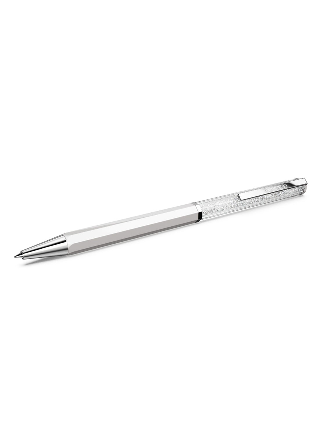 Swarovski Crystalline pen met Swarovski kristal - voorkant 4 wit