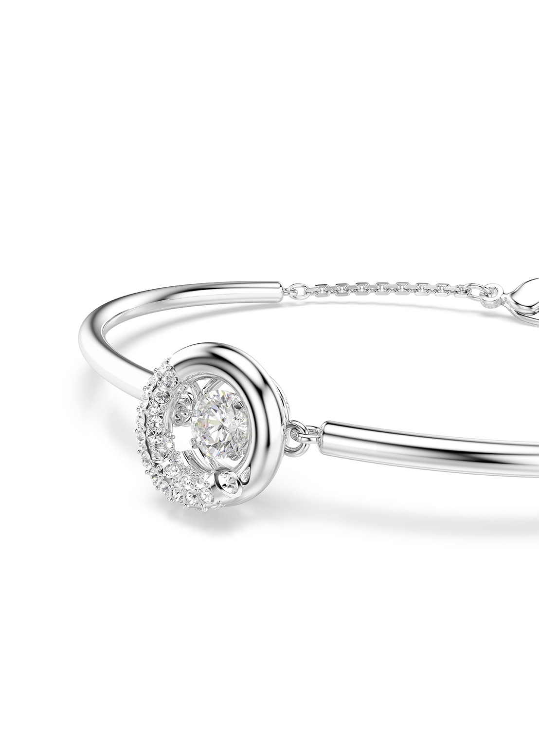 Swarovski Dextera armband mert kristal M - detail 3 zilver